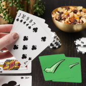 Jeu De Cartes Coche Verte Symbole de Validation (In Situ)
