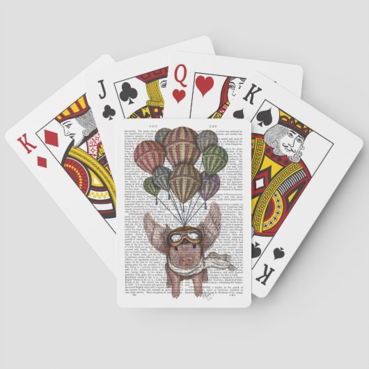 Jeu De Cartes Cochon en flammes (dos)