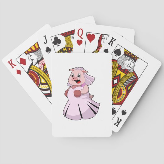 Jeu De Cartes Cochon en mariée avec robe Mariage.PNG (dos)