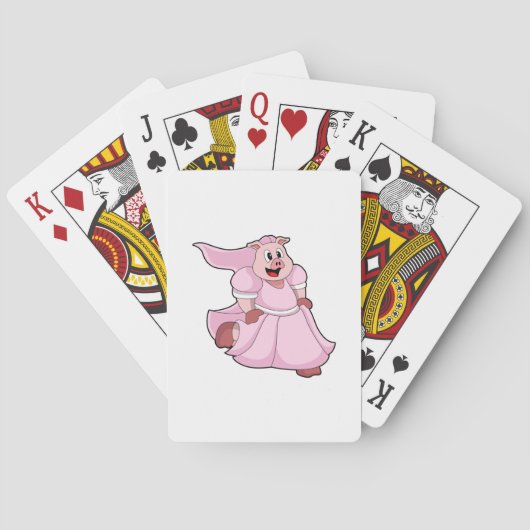Jeu De Cartes Cochon mariée en robe de mariée (dos)