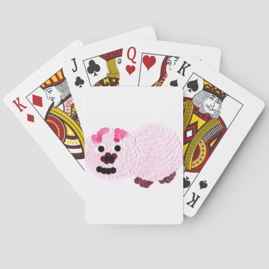 Jeu De Cartes Cochon rose (dos)