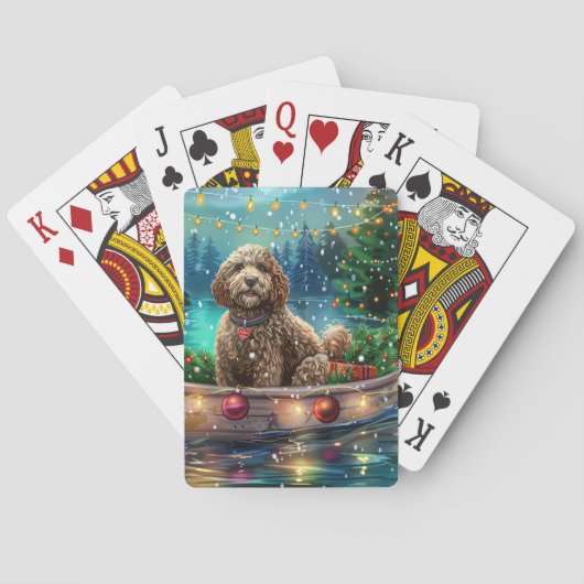 Jeu De Cartes Cockapoo Christmas Festive Voyage (dos)