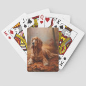 Jeu De Cartes Cocker Spaniel à l'automne Feuilles automne Inspir (dos)