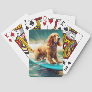 Jeu De Cartes Cocker Spaniel Beach Surf Peinture
