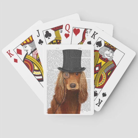 Jeu De Cartes Cocker Spaniel, Hound officiel et Casquette (dos)