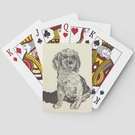 Jeu De Cartes Cocker Spaniel Poker Jouer aux cartes (dos)