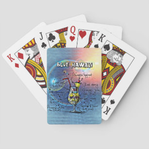 Jeu De Cartes Cocktail Blue Hawaii (#1 sur 12 jeux de recettes d