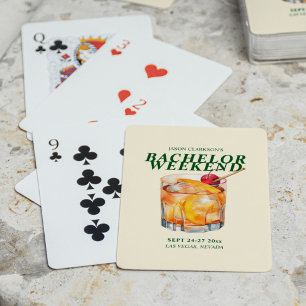 Jeu De Cartes Cocktail Old Fashioned Week-end de célibataire