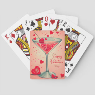 Jeu De Cartes Cocktail Valentine Martini du milieu du siècle