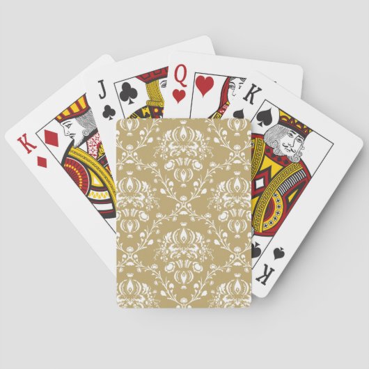 Jeu De Cartes Cocoa and Cream Damask (dos)