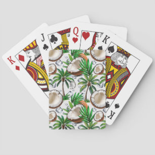 Jeu De Cartes Cocotier Palm Tree Tropical Motif Design