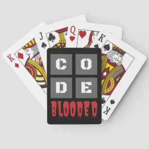 Jeu De Cartes CODE programmeur informatique codée au sang Funny
