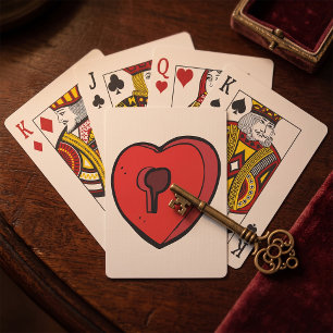 Jeu De Cartes Cœur à serrure