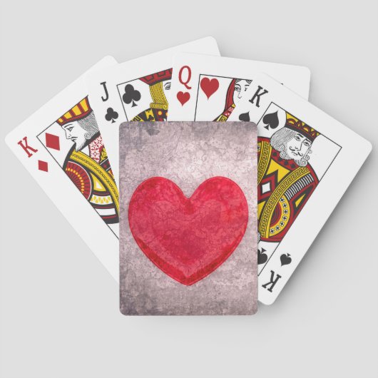 Jeu De Cartes Coeur chaulé (dos)