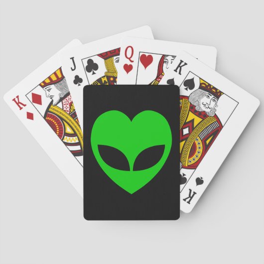 Jeu De Cartes Coeur d'amour Alien (dos)