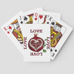 Jeu De Cartes Cœur de Grenade AMOUR Saint-Valentin