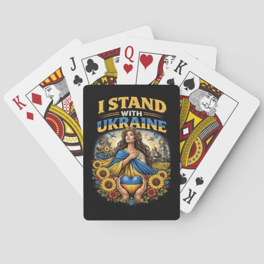 Jeu De Cartes Cœur de l'Ukraine (dos)