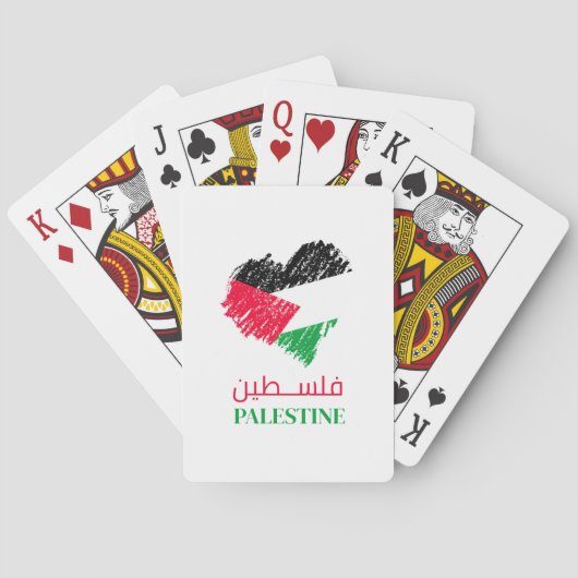 Jeu De Cartes Coeur de Palestine (dos)