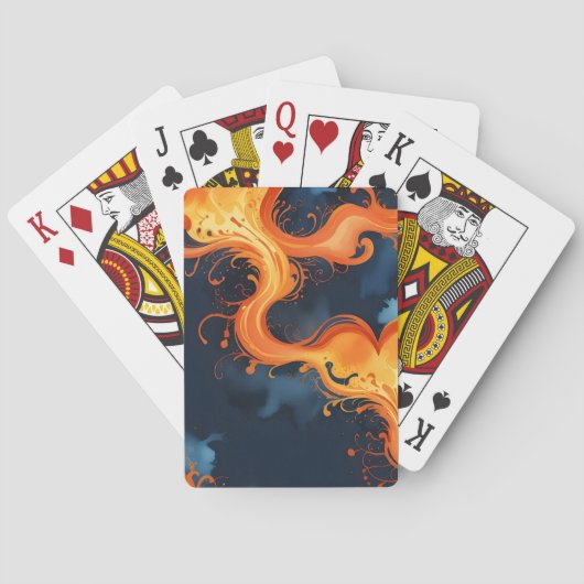 Jeu De Cartes Coeur des Flammes Feu & Ciels (dos)
