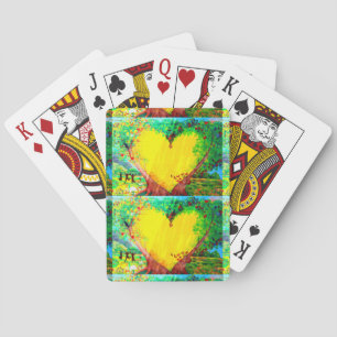 Jeu De Cartes coeur d'or jouant aux cartes