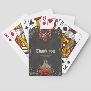 Jeu De Cartes Coeur majestueux, romance gothique