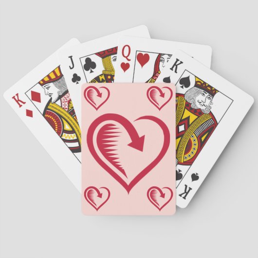 Jeu De Cartes Cœur Percé - (dos)