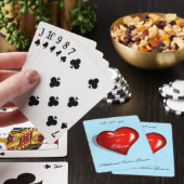 Jeu De Cartes Cœur Rouge Mariage (In Situ)