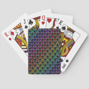 Jeu De Cartes Coeurs arc-en-ciel