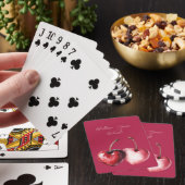 Jeu De Cartes Cœurs de Cerise Rouge (In Situ)