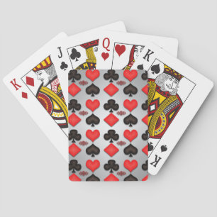 Jeu De Cartes Coeurs Diamants Clubs Pique Jouer Cartes Motif
