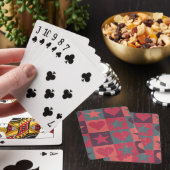 Jeu De Cartes Coeurs et rose de profil sous convention (In Situ)