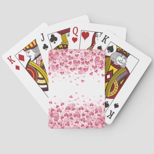 Jeu De Cartes Coeurs flottants (dos)