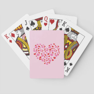 Jeu De Cartes Cœurs rouges et roses