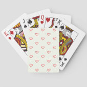 Jeu De Cartes Coeurs rouges Motif, mignonne, amour (dos)