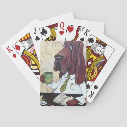 Jeu De Cartes Coffee Hound jouant aux cartes (dos)