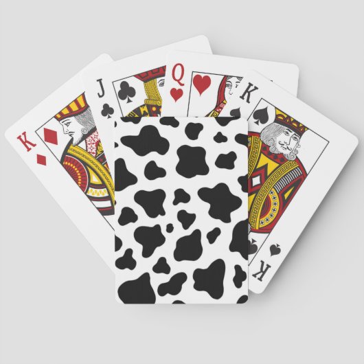 Jeu De Cartes Col de vache conçu ferme rustique moderne (dos)
