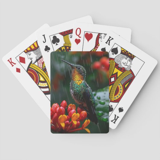 Jeu De Cartes Colibri perché sur une fleur vive (dos)