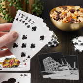 Jeu De Cartes Colisée noire et blanche (In Situ)