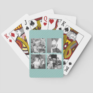 Jeu De Cartes Collage de photo d'Instagram 4 images - rayures
