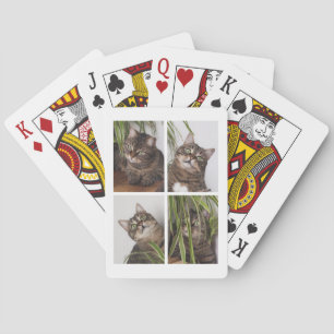 Jeu De Cartes Collage de photos de chat personnalisé