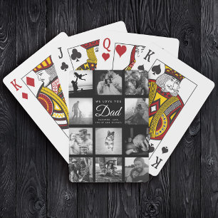Jeu De Cartes Collage de photos de famille ON T'AIME Papa Tendan