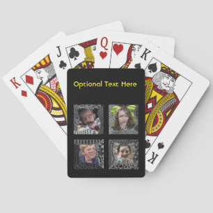Jeu De Cartes Collage du cadre photo Doodle funky
