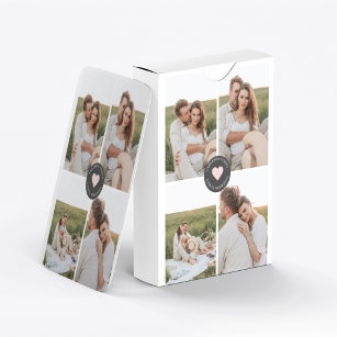 Jeu De Cartes Collage moderne Cadeau photo de famille personnali
