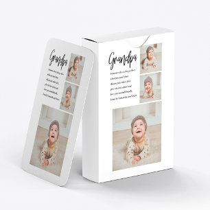 Jeu De Cartes Collage moderne Meilleur grand-père Jamais beauté