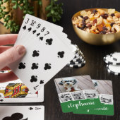 Jeu De Cartes Collage photo 4 tendance Nom du script White Green (In Situ)