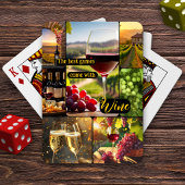 Jeu De Cartes Collage photo à thème du vin personnalisé