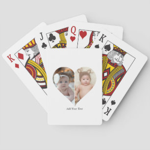 Jeu De Cartes Collage photo en forme de coeur 2