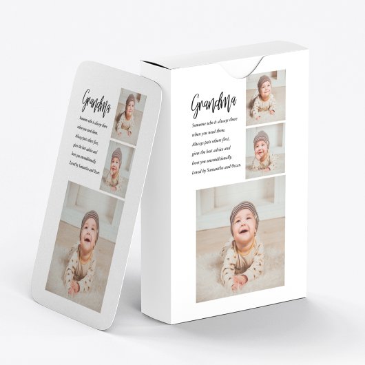 Jeu De Cartes Collage Photo & Meilleure grand-mère Jamais Meille