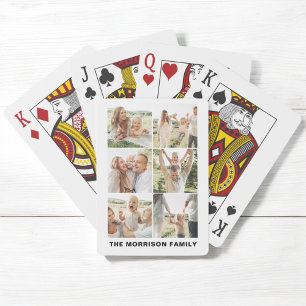 Jeu De Cartes Collage photo moderne simple personnalisé 6