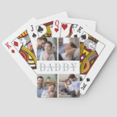 Jeu De Cartes Collage photo papa et message personnalisé (dos)